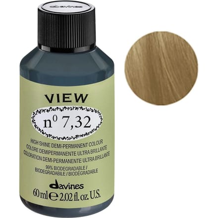 Davines high shine demi permanent color View 60ML 7.32 Golden Irise Blonde