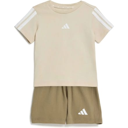 Adidas Essentials Tee Set Beige 24 Months-3 Years Kinderen