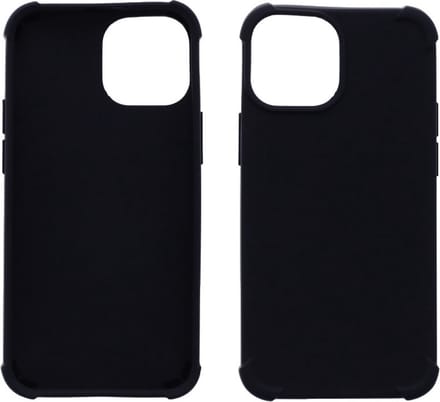 LuxeBass Hoesje geschikt voor Apple iPhone 13 Pro - Anti Shock - Zwart