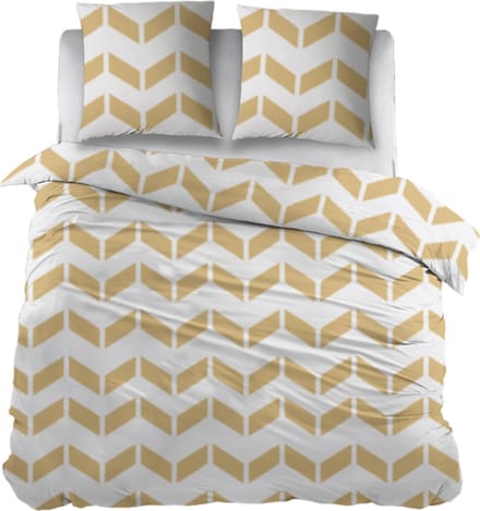 Snoozing Annette Dekbedovertrek - Extra breed - 260x200/220 cm - Geel
