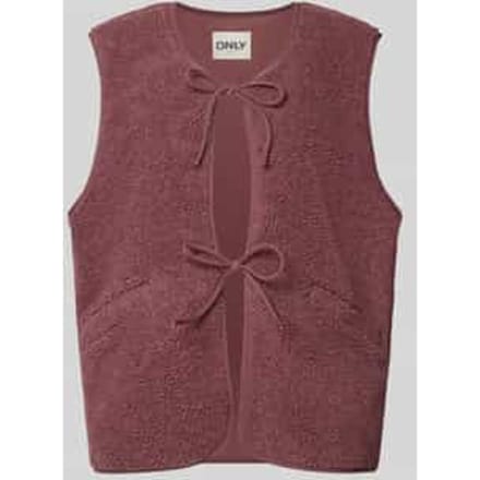 Regular fit bodywarmer met vetersluiting model 'BABY'