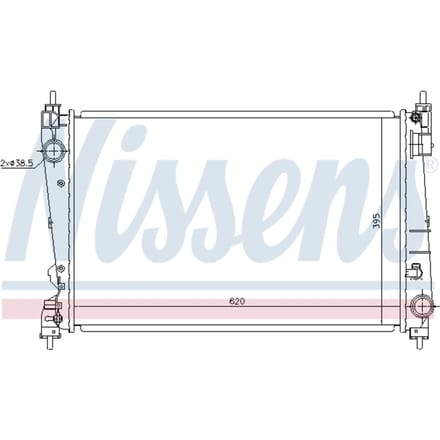 Radiator, motorkoeling NISSENS 630755
