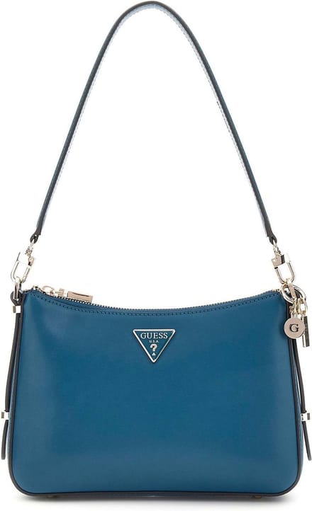 GUESS Schoudertas Daryna Top Zip Shoulder Bag Teal Petrol