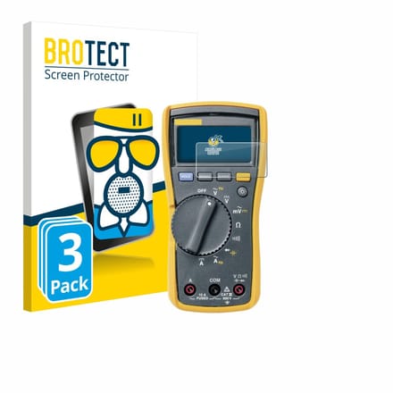 BROTECT - Screenprotector voor Fluke MultiMeter 115 - Folie Beschermfolie Beschermglas matte 3 Stuks