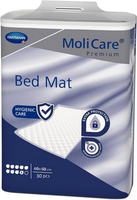Hartmann Molicare Premium Bed Mat 9 gouttes 40 x 60 cm - 6 paquets de 30 protections