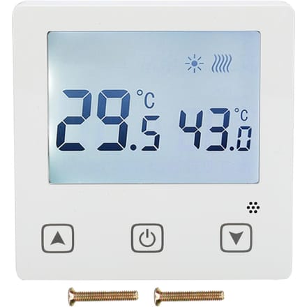 AC220V Thermostaat Water Vloerverwarming Airconditioner Temperatuurregelaar met Touchscreen white