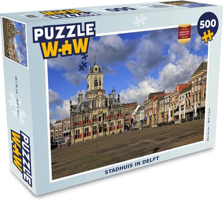 Puzzel Huis - Lucht - Delft - Legpuzzel - Puzzel 500 stukjes