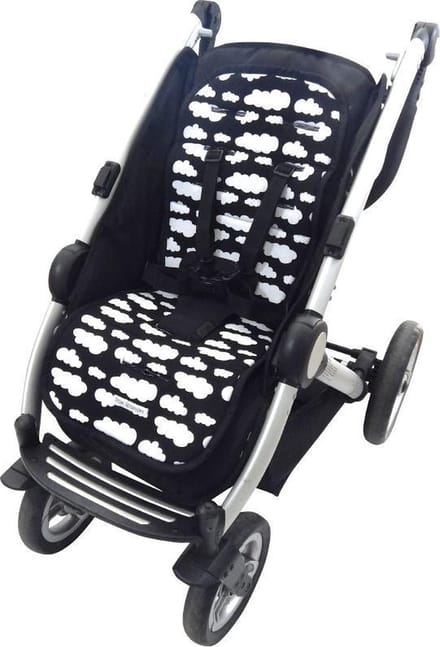Wallabiezzz Buggy Inlegkussen - Wolk Zwart