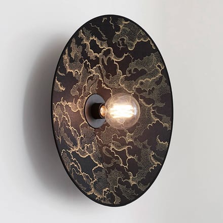 MARKET SET Gatsby wandlamp kumo zwart Ø 50 cm