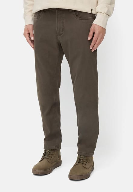 camel active Regular Fit 5-pocket thermobroek - Maat menswear-35/32 - Donkerbruin