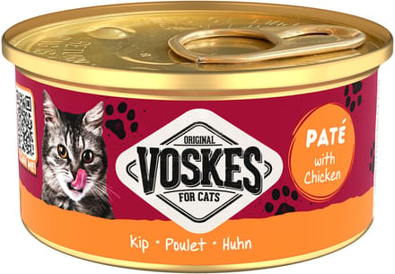 Voskes Paté Kattenvoer - Tonijn - 24 x 85 g