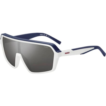 Hugo Heren Shield Zonnebril (Wit/blauw)