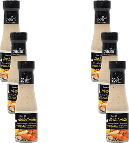2BSlim | Knoflooksaus | 6 stuks | 6 x 250 ml