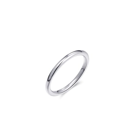 Gisser Jewels R430-50 Dames Aanschuifring Glad 2 mm Maat 50 Zilver