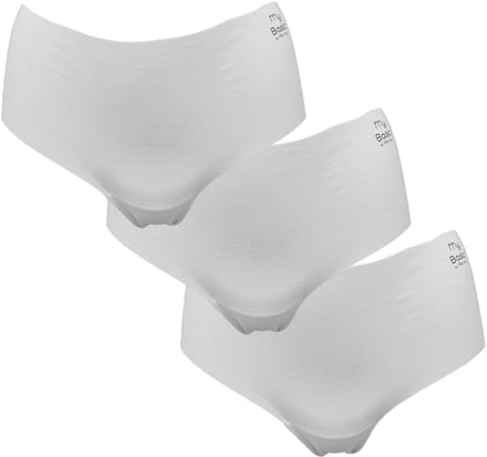 My Basic by After Eden - Free-cut hipster van biologisch katoen – Wit - 3-pack - Maat L