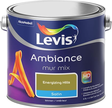 Levis - Ambiance Mur Satin Mix - Energizing Hills - Mengverf - 2,5 L