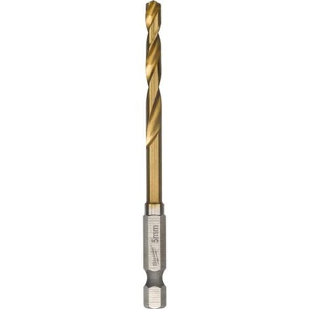 Milwaukee Metaalboor Shockwave HSS-G Tin Red Hex Shockwave HSS-G TiN Red Hex 5 mm - 1 st - 48894712