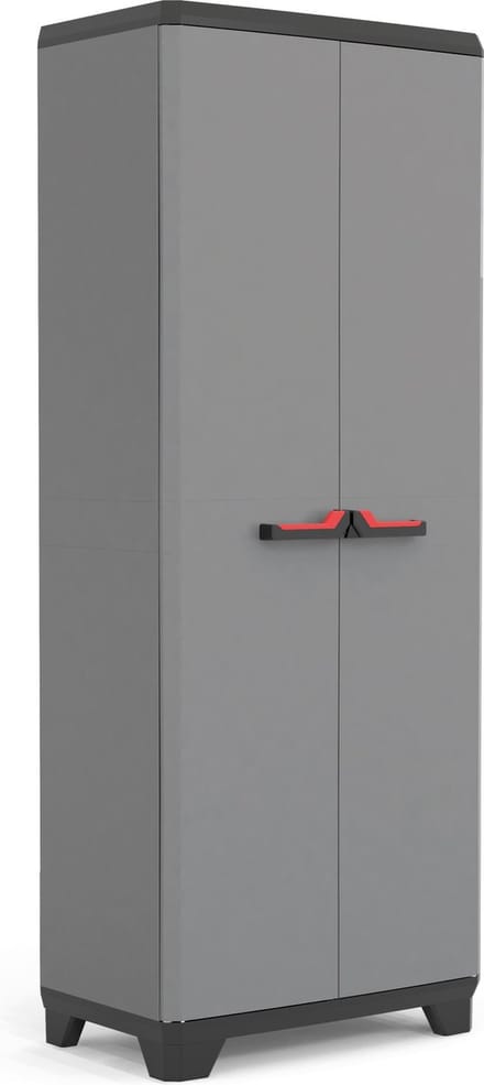 Keter Stilo Hoge Kast - 3  Planken - 68x39x173 cm - Donkergrijs/Zwart