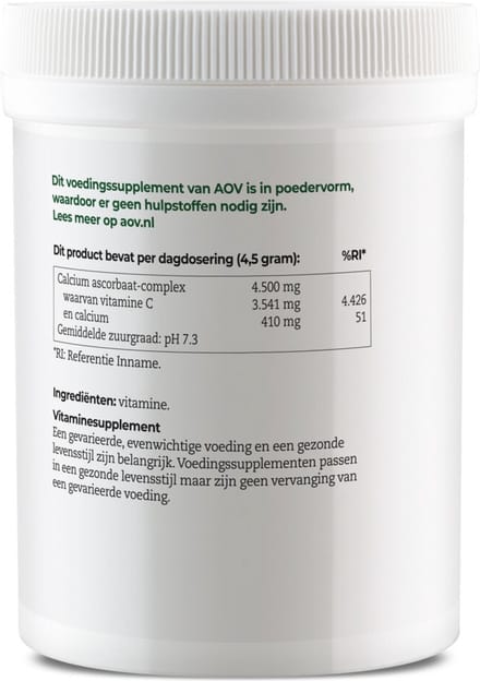 AOV 331 Vitamine C Calcium Ascorbaat - 2 x 250 gr - Voordeelverpakking