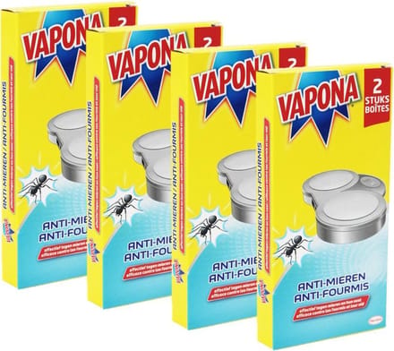 Vapona Mierenlokdoos 8 doosjes (4x2)