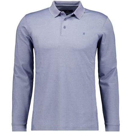 Ragman Polo Soft Knit Modern Fit Easy Care Duivenblauw / male