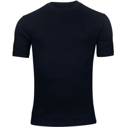 Giordano Trui Amalfi Sweat Doubleface Knit Short Sleeve Navy / male
