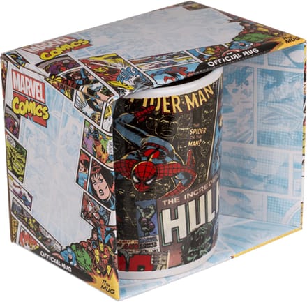 Retro Marvel Mok - 325 ml - Keramiek - Vaatwasserbestendig - Cadeau voor Marvel-fans