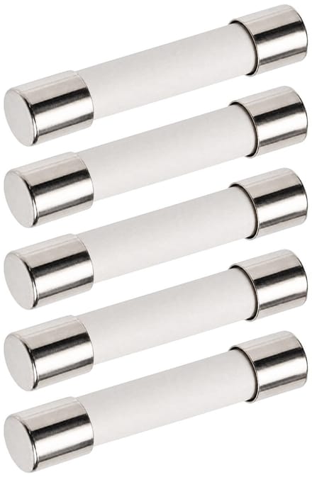 VLTG Keramische Zekering - 6.3x32mm - 8A - Traag (T) - 250V AC - 5 stuks