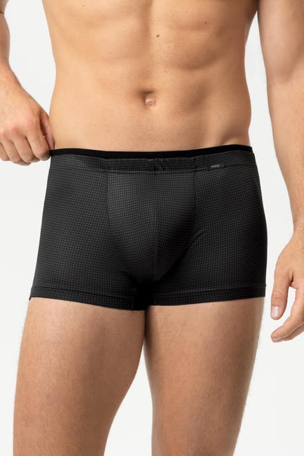 mey Herren Shorty Black Classic Serie Houndstooth