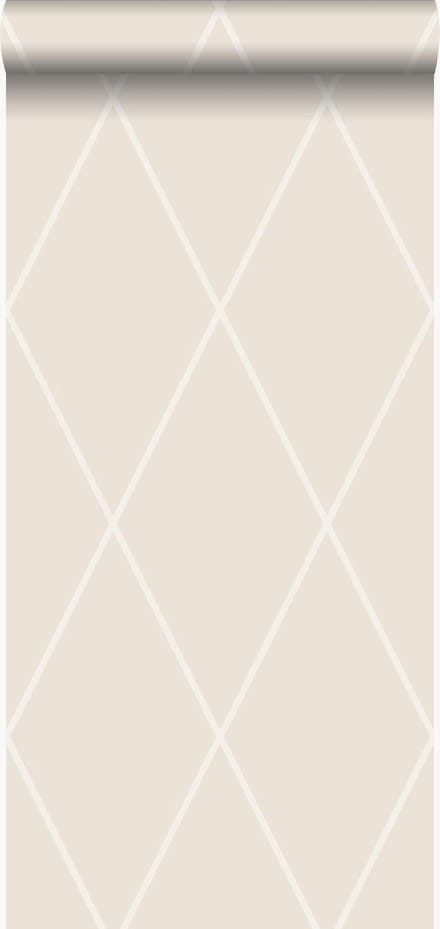 Origin Wallcoverings behang ruiten beige - 53 cm x 10.05 m - 345719