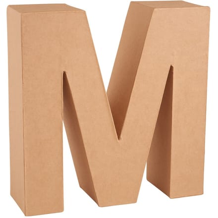Kartonnen brief - Letter "M"