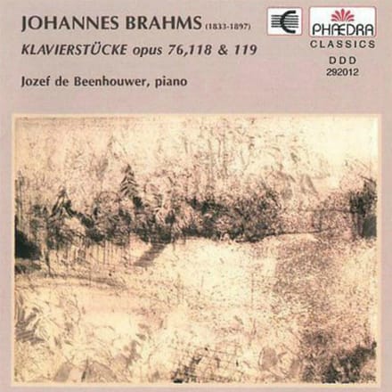 Jozef De Beenhouwer - Brahms: Klavierstucke Opus 76, 118 & 119 (CD)