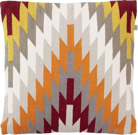 KAMIA - Sierkussen midden grijs 45x45 cm
