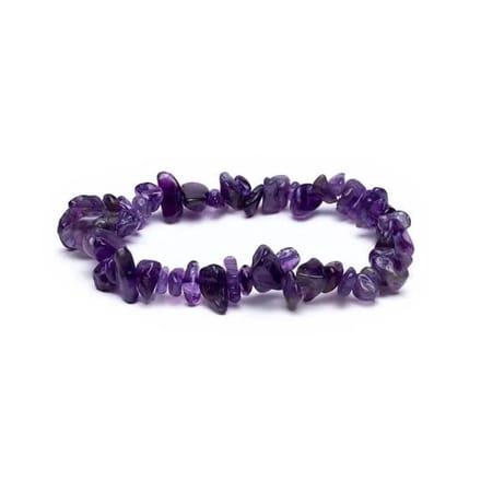 Yogi & Yogini - Armband amethist chips - elastisch