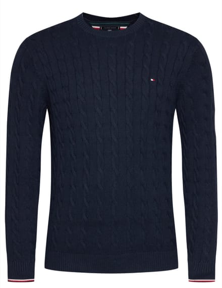 Tommy Hilfiger | Heren | Cable knit Jumper | Black Iris -Donker blauw | S