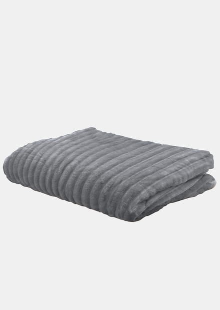 Fleece deken - grijs - Gr. Standaardmaat van Goldner Fashion