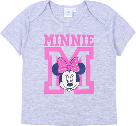 Grijs gemêleerd baby T-shirt Minnie Mouse