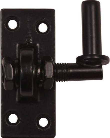 Plaatduim verstelbaar - 16 mm - Zwart