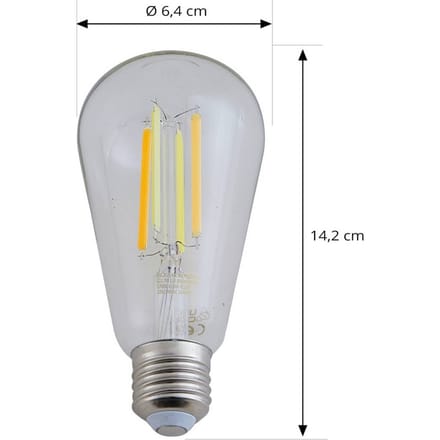 LUUMR Smart LED E27 ST64 7W helder ZigBee Hue Tuya