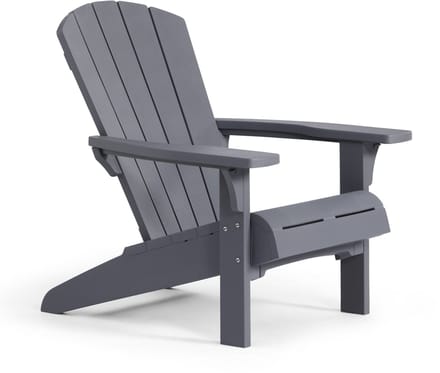 Keter Troy Adirondack Tuinstoel - 81x93x96,5cm - Grijs