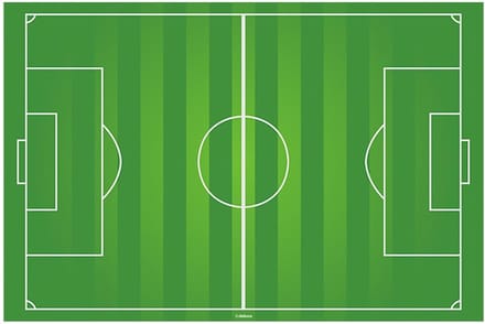DEKORA - Eetbare voetbalveld taartdecoratie
