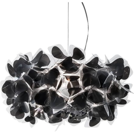 Slamp hanglamp Clizia Mama Non Mama, Ø53cm, zwart/helder