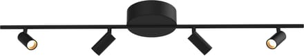 ETH Minora Spot 4 Lichts 14w led dimbaar Zwart