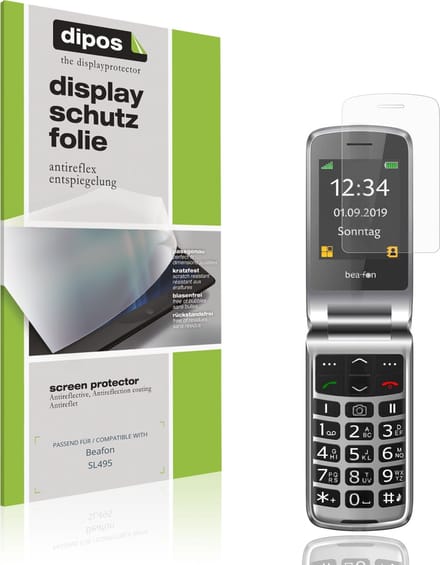 dipos – 4x Matte Beschermfolie geschikt voor Beafon SL495 | Krasbestendige & antireflecterende Screenprotector Ultra-Thin