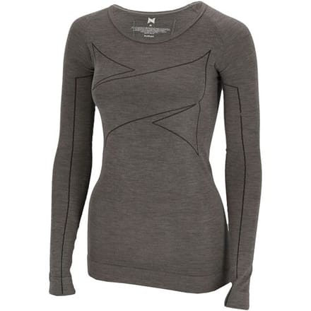 Xtreme Thermoshirt Dames Merino Wol Grey Melange-XL