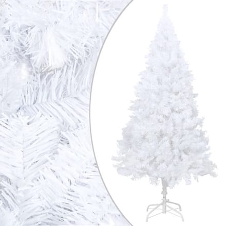 vidaXL - Kunstkerstboom - met - dikke - takken - 240 - cm - PVC - wit