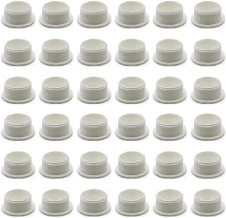 Dopjes Set - Afdekdoppen - Gaten Afdekken - Hoge Kwaliteit - 36 Stuks - Wit