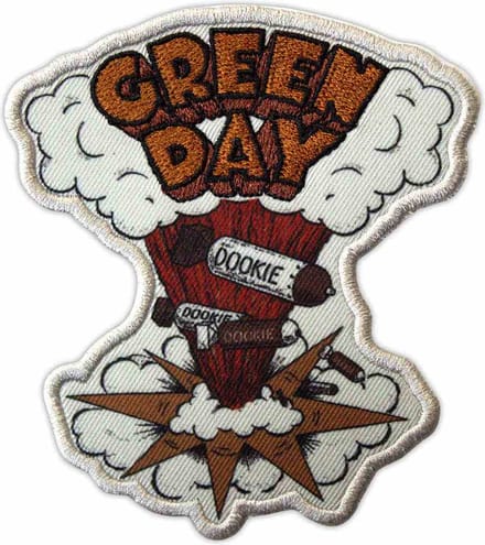 Green Day - Dookie Bombs Patch - Wit/Multicolours