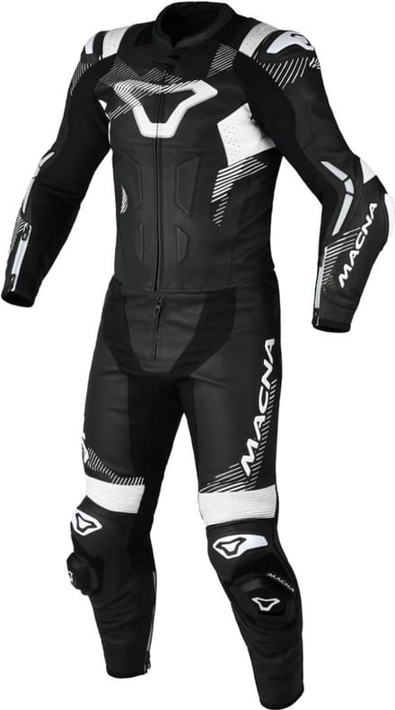 Macna Armadyl Geperforeerd tweedelig motorfiets lederen pak -