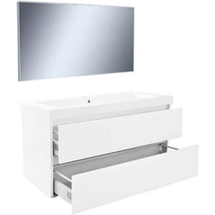 Wiesbaden Vision meubelset (incl. spiegel) 100 cm wit